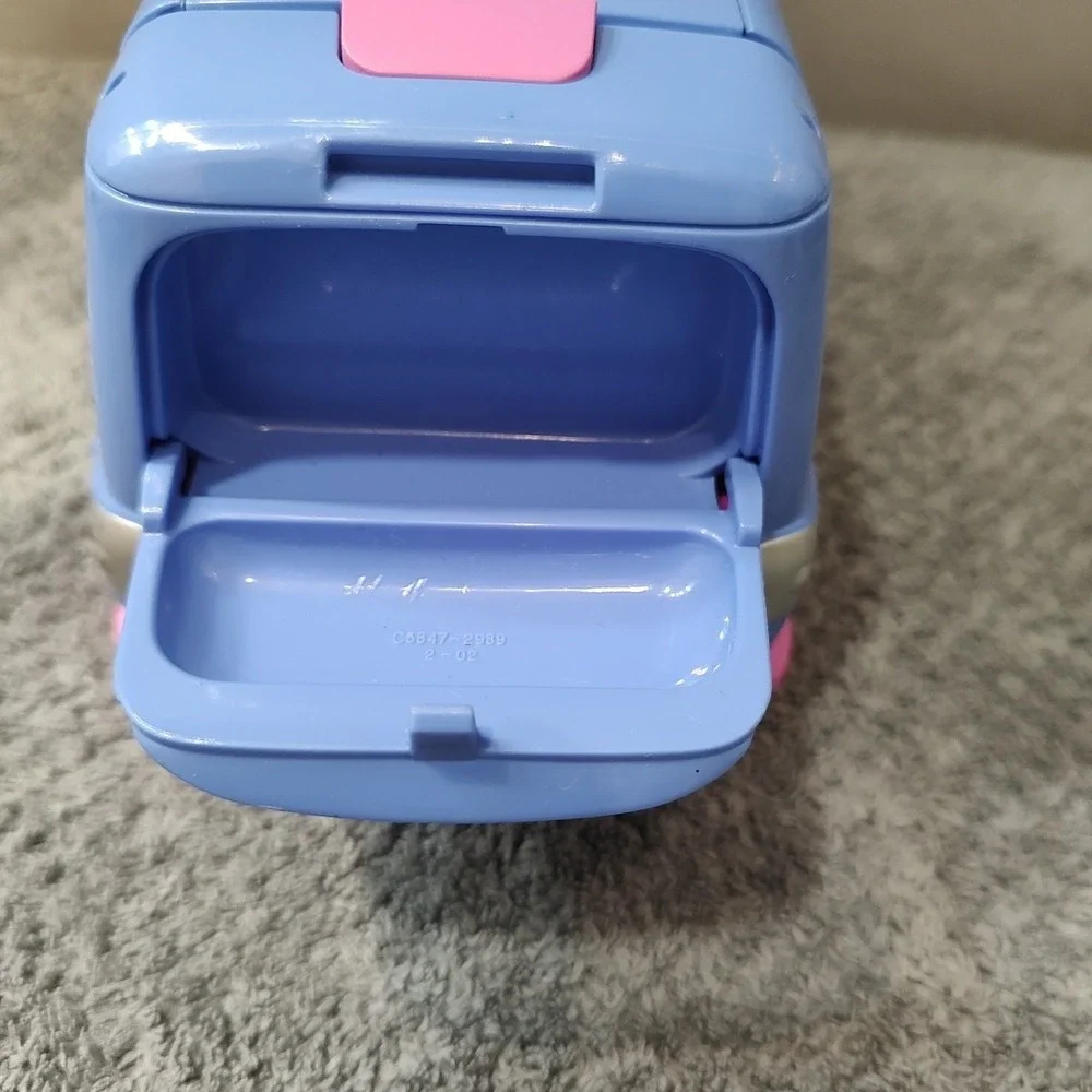 2004‎ Polly Pocket Party Bus RV Van Lights Sounds Rare Vintage Purple Disco